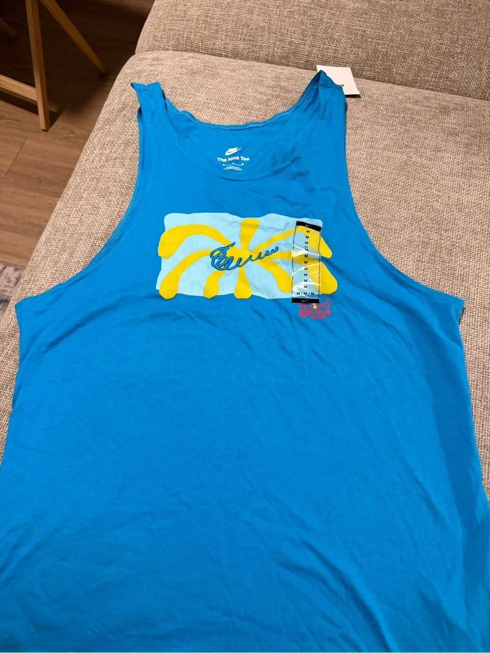 Nike Mens' Blue Graphic Tank